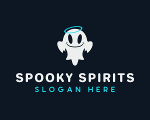 Cute Ghost Spirit logo design