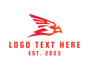 Air Courier - Flying Eagle Aviation logo design