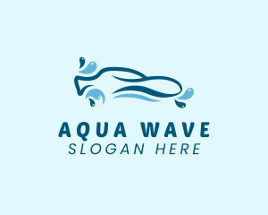 Car Water Droplet  logo design