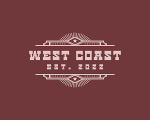 Western Art Deco Star logo design