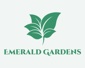 Organic Leaves Garden logo design