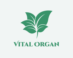 Organic Leaves Garden logo design