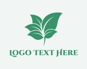 Green - Organic Leaves Garden logo design