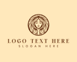 Lady - Hair Grooming Salon logo design