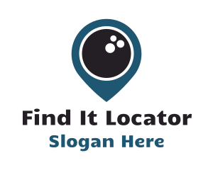 Locator - Bowling Location Pin logo design