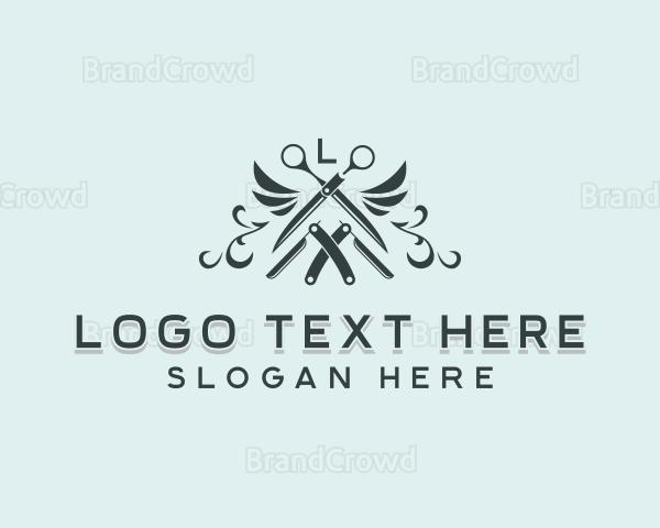 Barber Grooming Haircut Logo