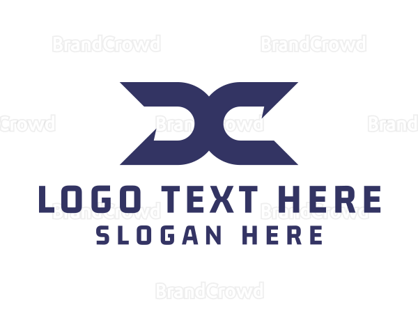 Modern UndoSymbol Letter X Logo