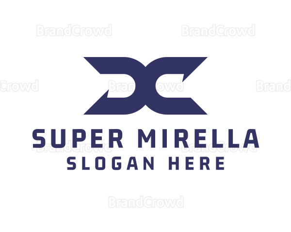 Modern UndoSymbol Letter X Logo