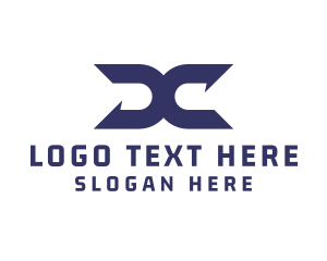 Oc - Modern UndoSymbol Letter X logo design