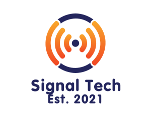 Signal - Frequency Signal Circle logo design