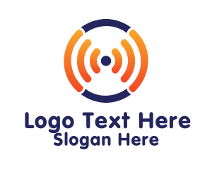 Frequency Signal Circle  Logo