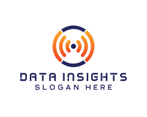 Frequency Signal Circle  logo design