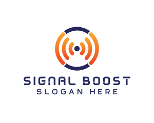 Frequency Signal Circle  logo design