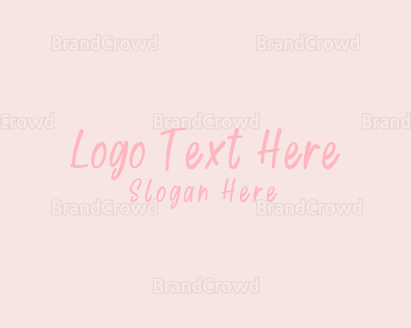 Cute Feminine Minimalist Logo