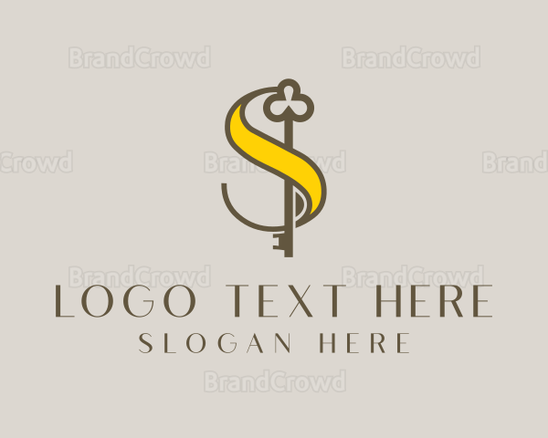 Premium Elegant Clover Key Logo