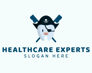 Tooth Pirate Dentist logo design