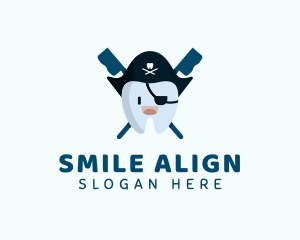 Tooth Pirate Dentist logo design