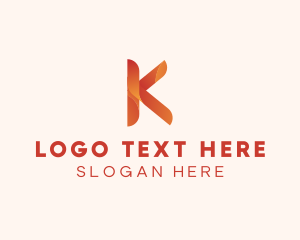 Security Agency - Application Letter K logo design