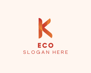 Streaming - Application Letter K logo design
