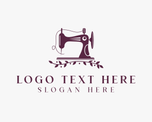 Wreath Tailoring Sewing Machine Logo