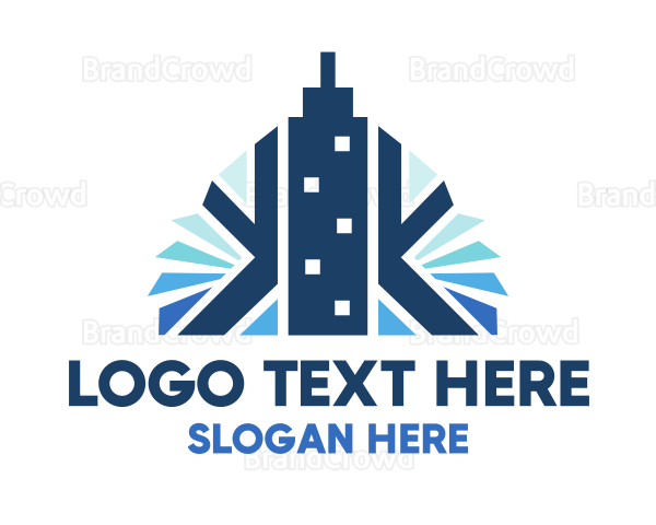Blue Urban City Logo