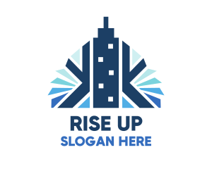 Blue Urban City logo design