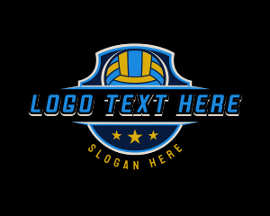 League - Volleyball Sports League logo design