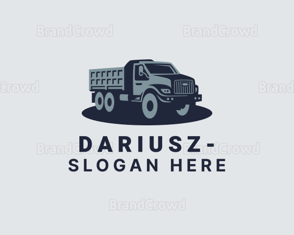 Industrial Dump Truck Vehicle Logo