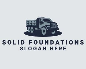 Industrial Dump Truck Vehicle Logo