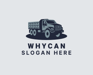 Dump Truck - Industrial Dump Truck Vehicle logo design