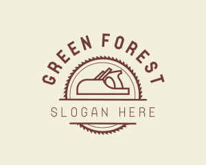 Minimal Wood Planer logo design