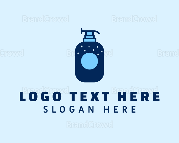 Blue Cleaner Pump Bottle Logo