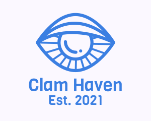 Clam - Clam Eye Line Art logo design