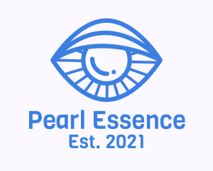 Pearl - Clam Eye Line Art logo design