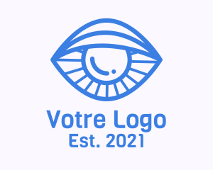 Eyesight - Clam Eye Line Art logo design