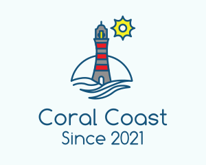 Lighthouse Coastal Tower logo design