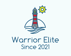 Beacon - Lighthouse Coastal Tower logo design