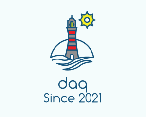 Coast - Lighthouse Coastal Tower logo design