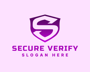 Safety Security Shield Letter S logo design