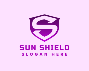 Safety Security Shield Letter S logo design