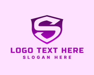 Security - Safety Security Shield Letter S logo design