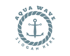 Nautical Rope Anchor logo design