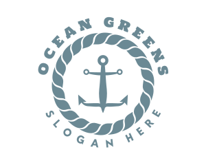 Nautical Rope Anchor logo design