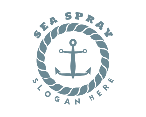 Nautical Rope Anchor logo design