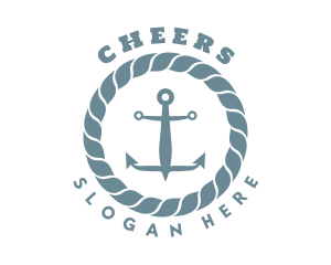 Seafarer - Nautical Rope Anchor logo design