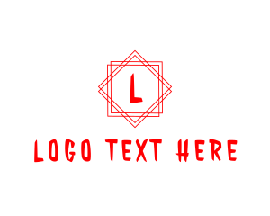 Text - Geometric Line Interior Design logo design