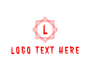 Horror - Geometric Line Interior Design logo design