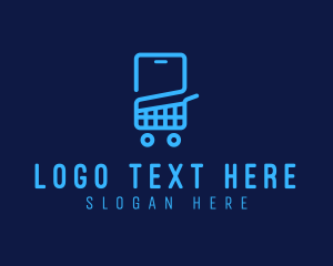 Tech Store - E-commerce Shopping Cart logo design