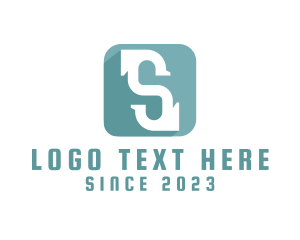 Teal - Technology Startup Letter S logo design