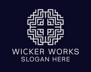 Wicker - Intricate Textile Decor logo design